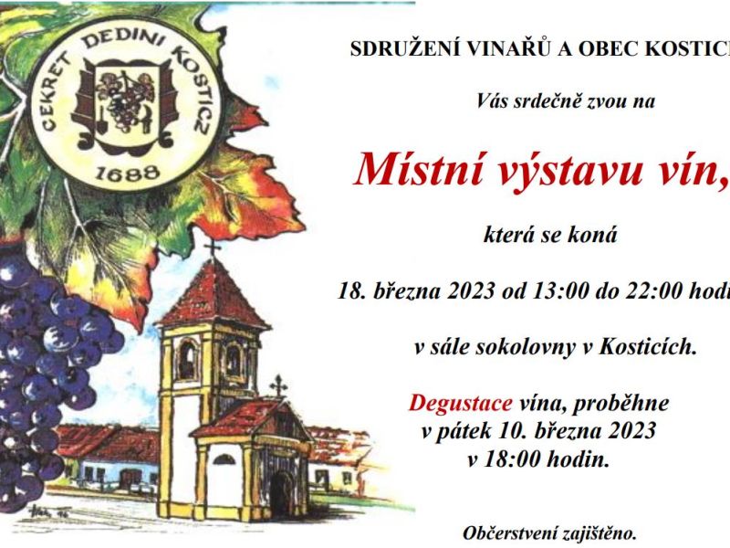 Místní výstava vín Kostice