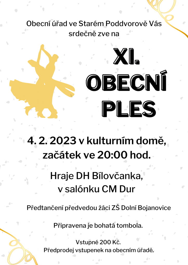 Obecní ples ve Starém Poddvorově