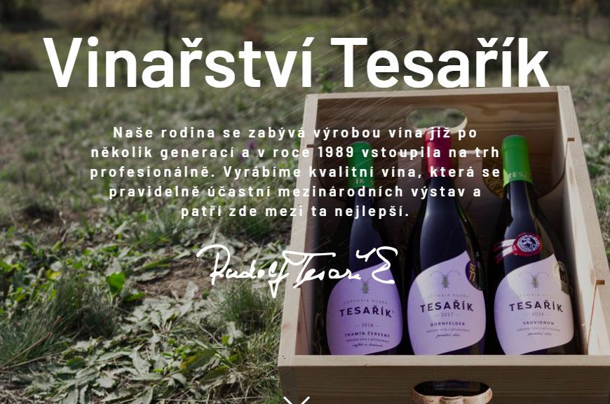 Vinařství Tesařík, ubytování